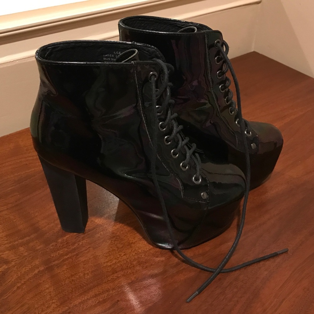 Jeffrey Campbell Lita boot in Oil Slick size 7.5