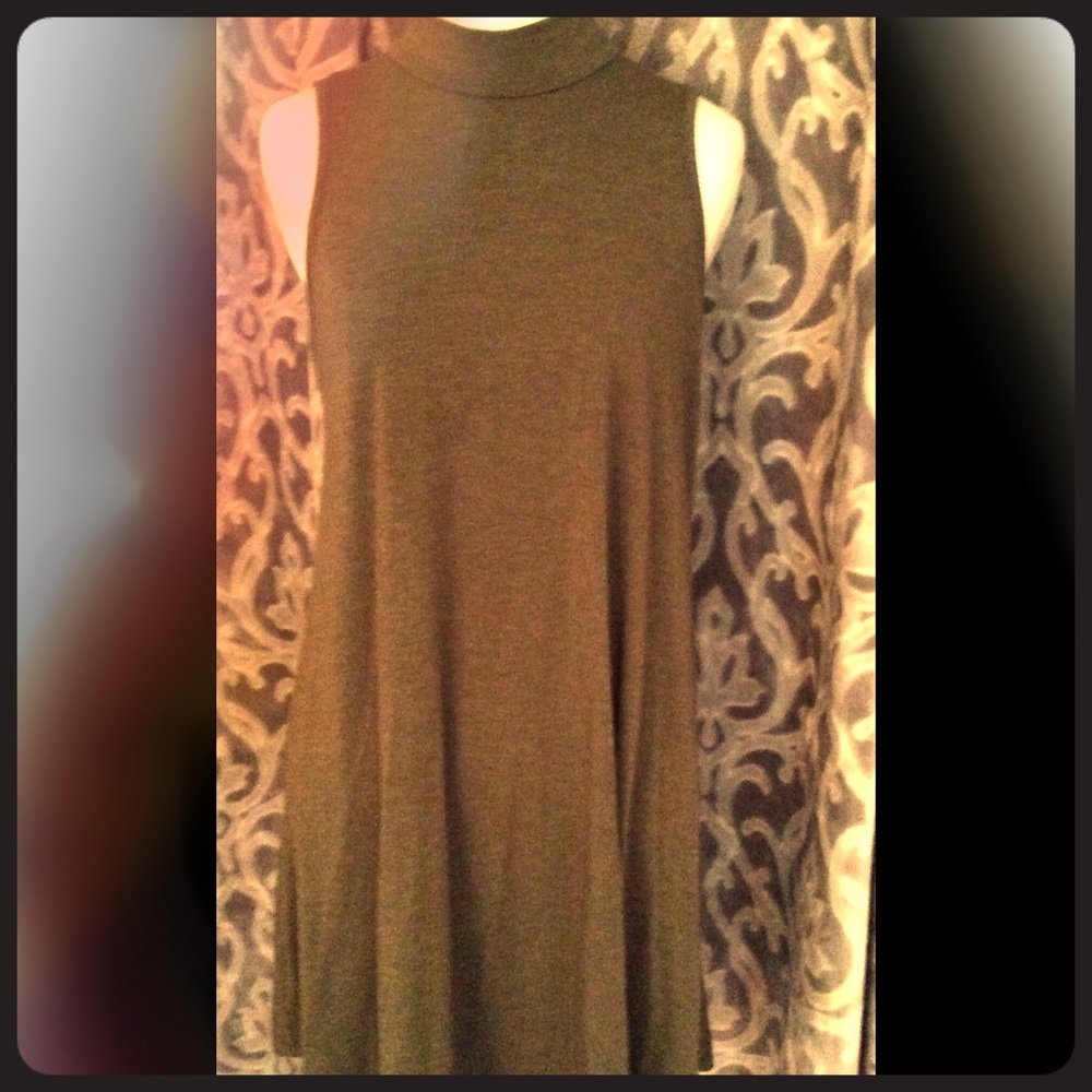 New never worn -  olive Mock turtleneck dress