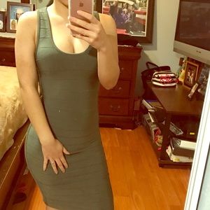 Olive Green Dress