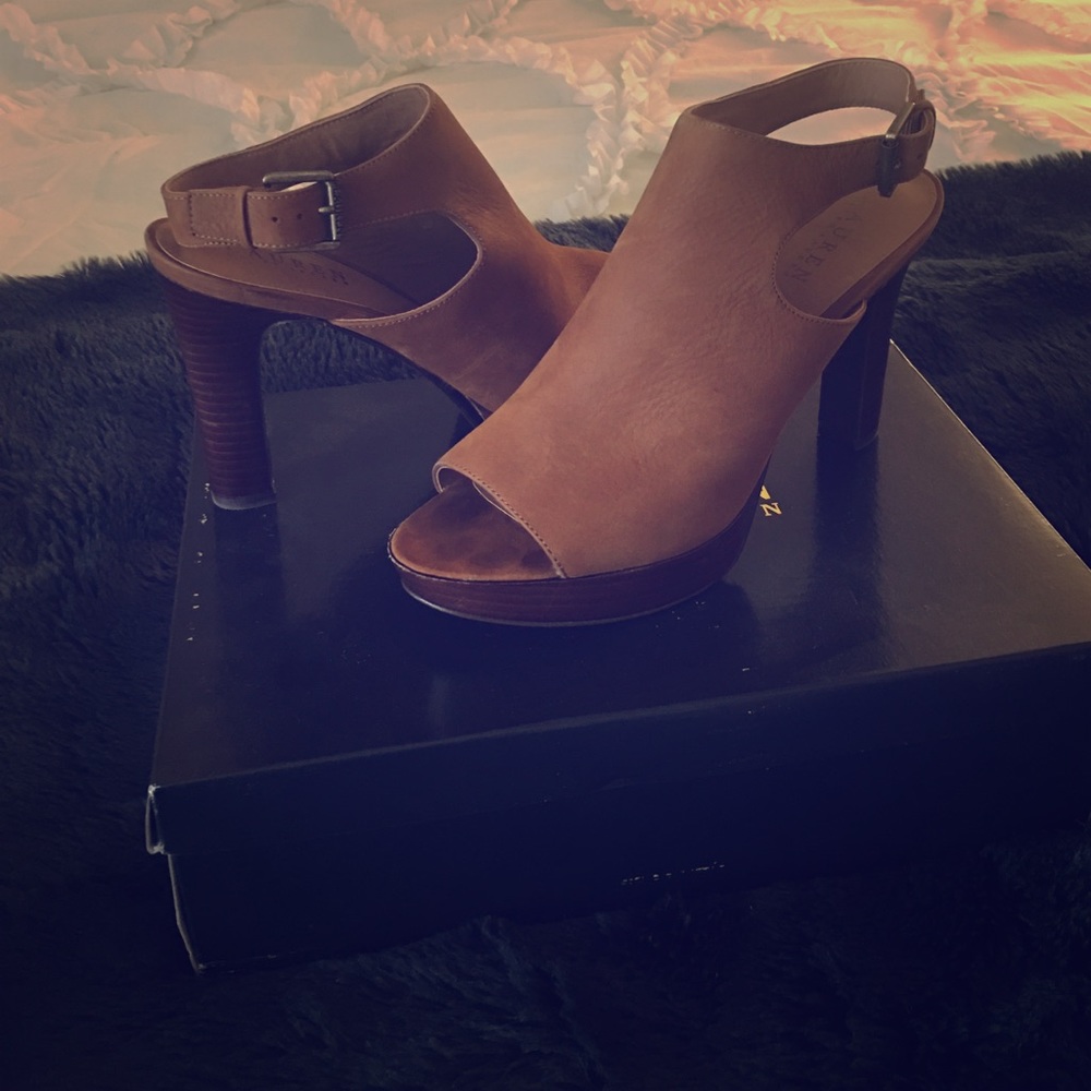 Ralph Lauren Peeptoe Heels