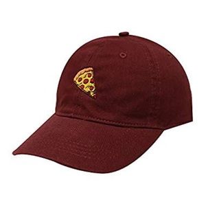 BURGUNDY PEPPERONI 🍕 PIZZA BASEBALL CAP