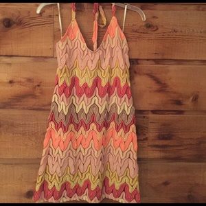 Judith March Crochet Halter Dress