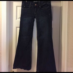 American Eagle Hipster Flare, dark rinse 8 reg