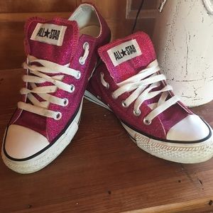 Hot Pink Glitter Converse