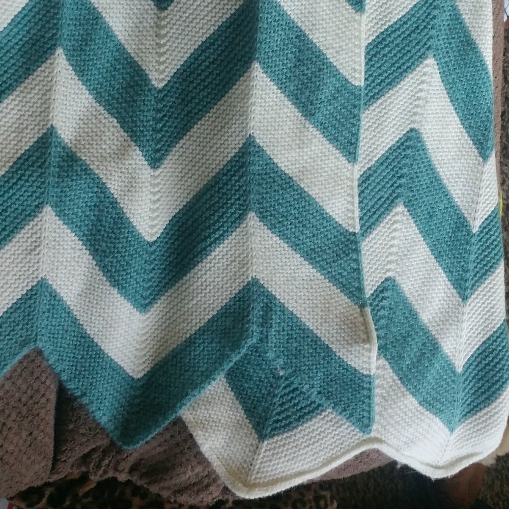 Beautiful Knitted Chevron Scarf