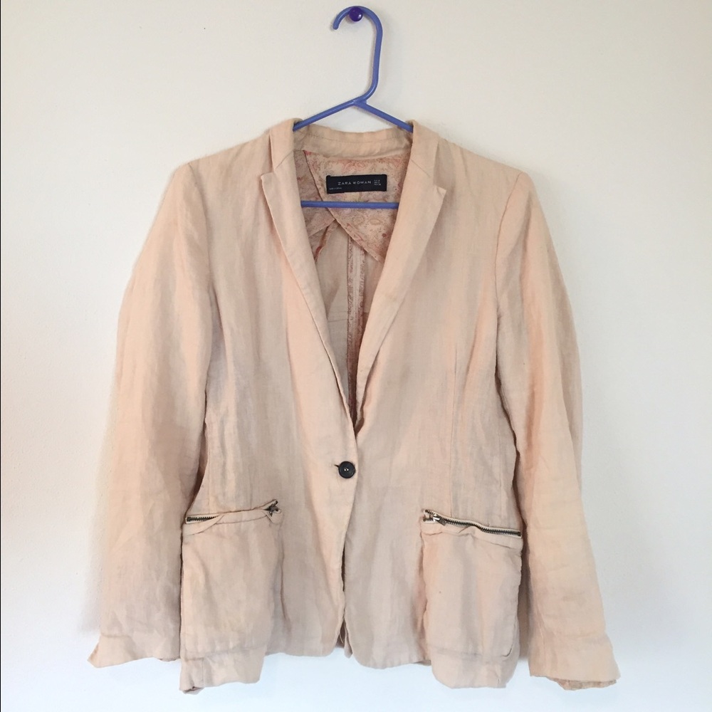 Zara linen blazer