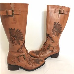 Boho Leather Boots