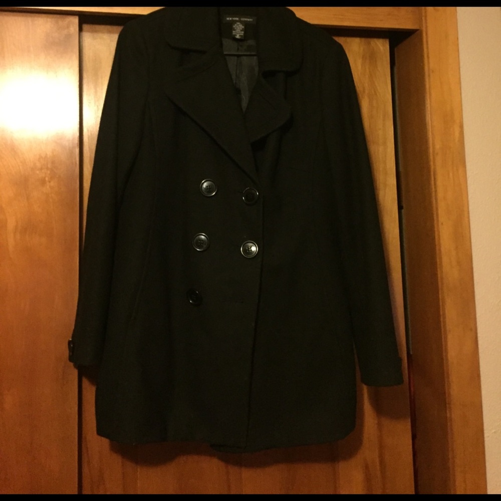 New York and Company black pea coat