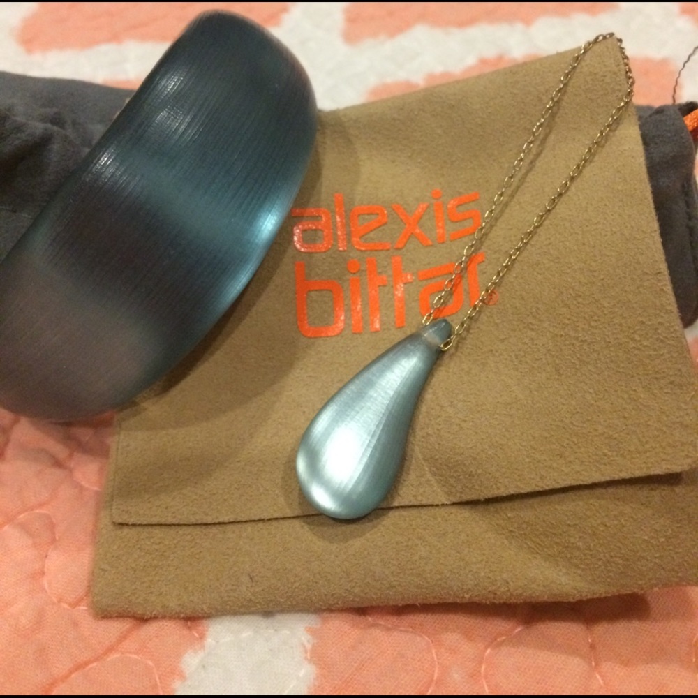 Alexis Bittar matching necklace and bangle