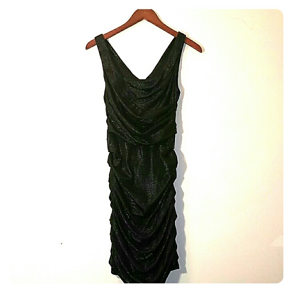 Express Textured Rouched Dress