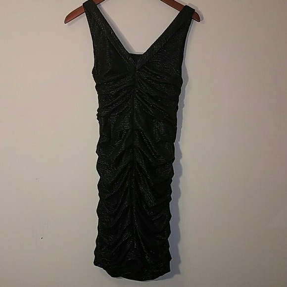 Express Textured Rouched Dress - Picture 3 of 3
