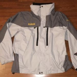 Men's Columbia Jacket W/ Hood Fleece Lining Size L