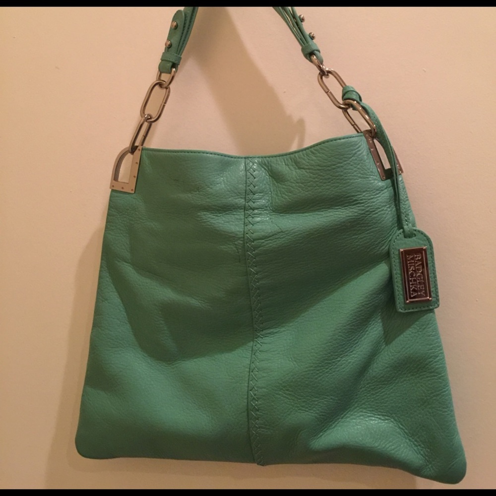 Green shoulder bag