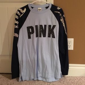 Victoria Secret Pink Sequin Long Sleeve
