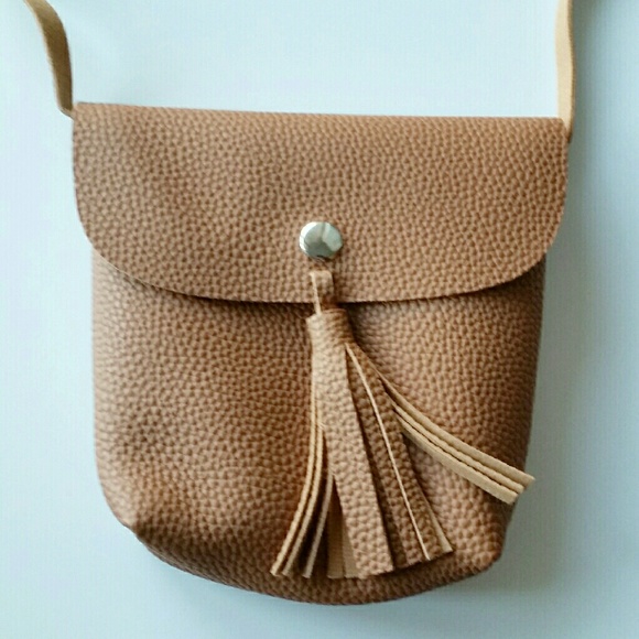 Vegan Leather Tassel Crossbody Bag - Picture 2 of 4