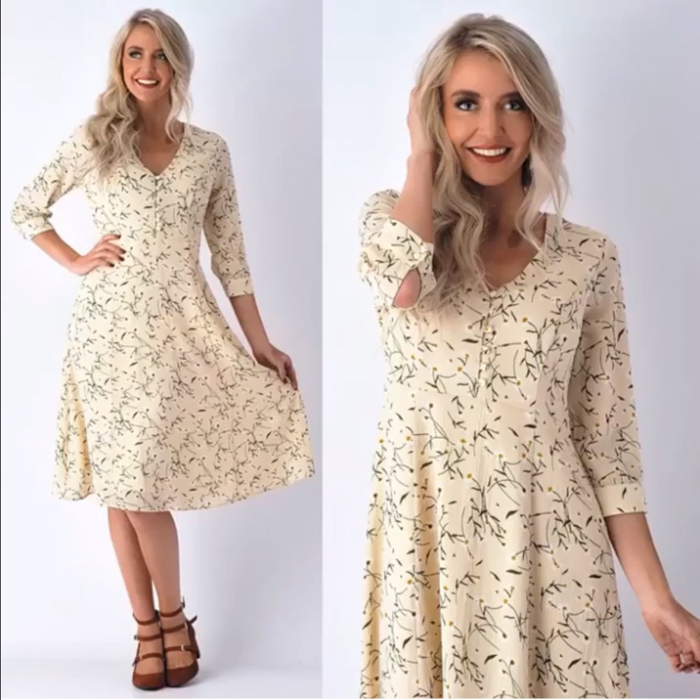 Flower print dress