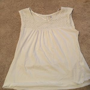 White Lauren Conrad tank top