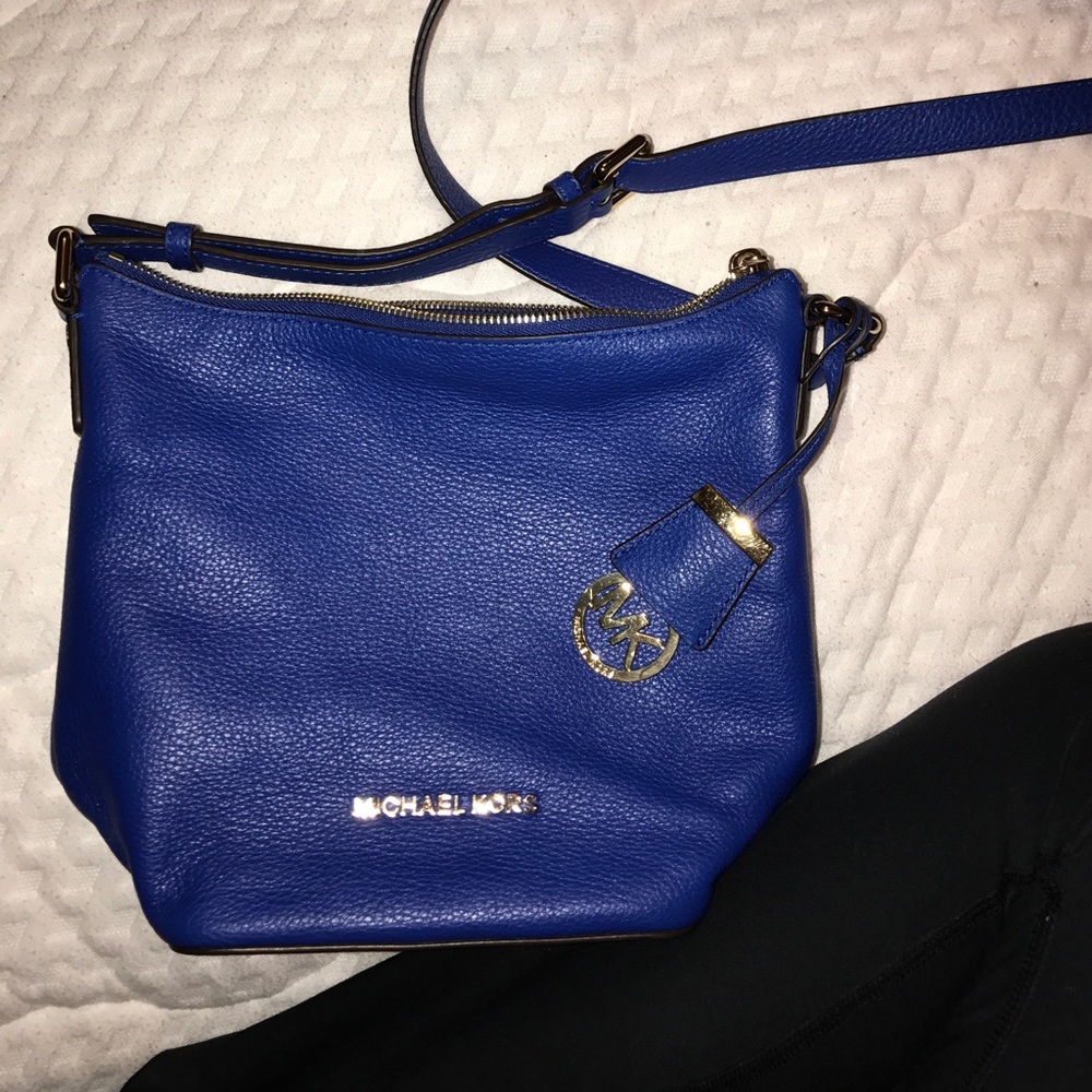 Blue Michael Kors purse