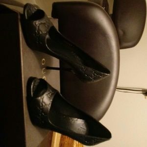 Gucci Peep Toe Heel. GUCCISIMA SOFT. SIZE 39 1/2