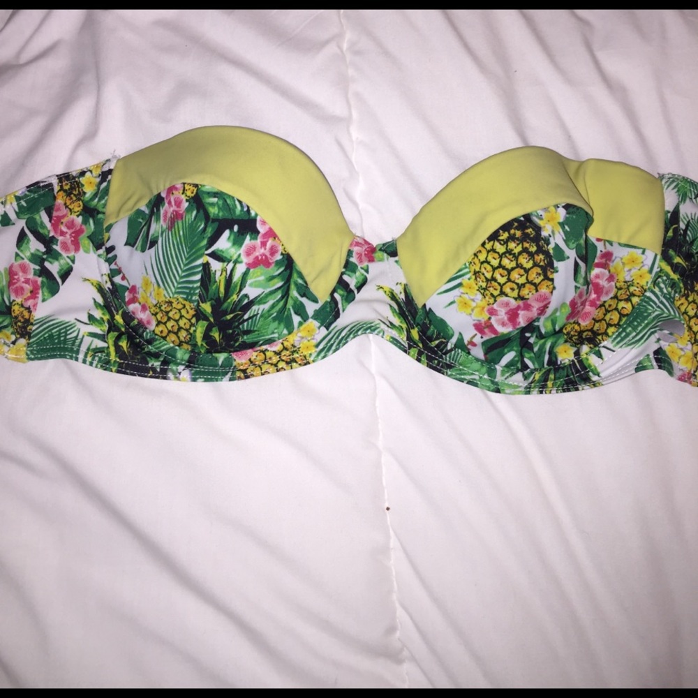 Cute tropical patterned bathing suit top