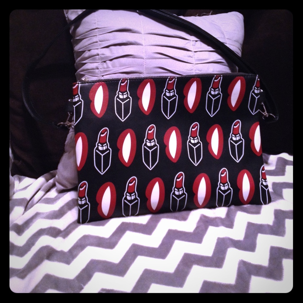 Lips and Lipstick Purse/Clutch/Wristlet