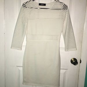Tight, white dress for any formal occasion!
