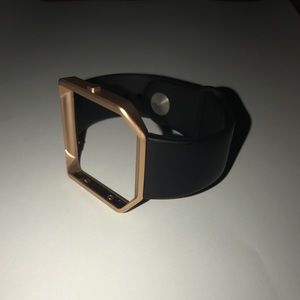 Rose gold and black band for Fitbit Blaze