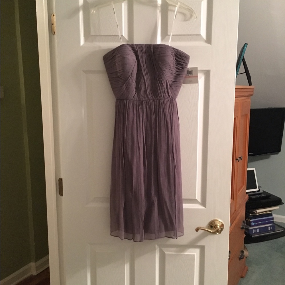 Gray/purple cocktail dress