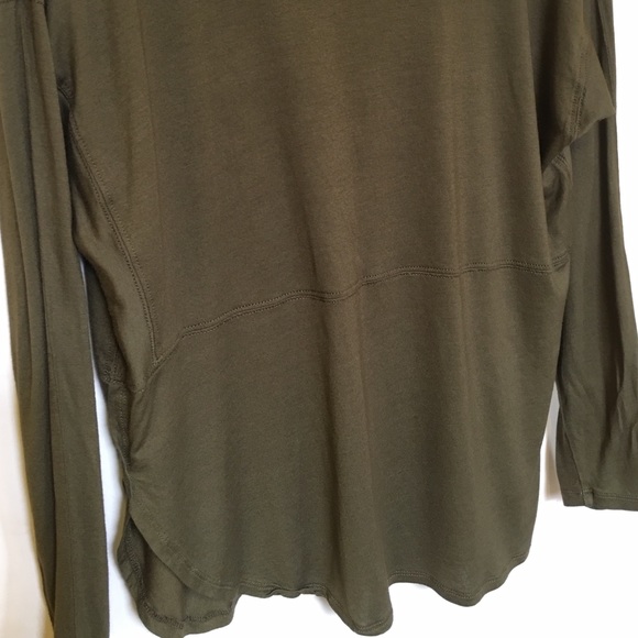 MADEWELL Olive Green Fun Detailed Top Sz M - Picture 3 of 4