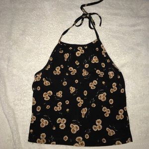 Sunflower halter top