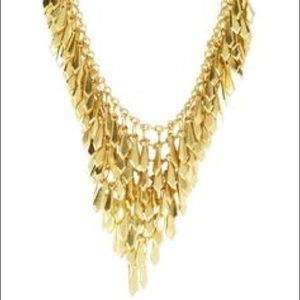 Cam & Zooey "Midnight" Gold Leaves Necklace