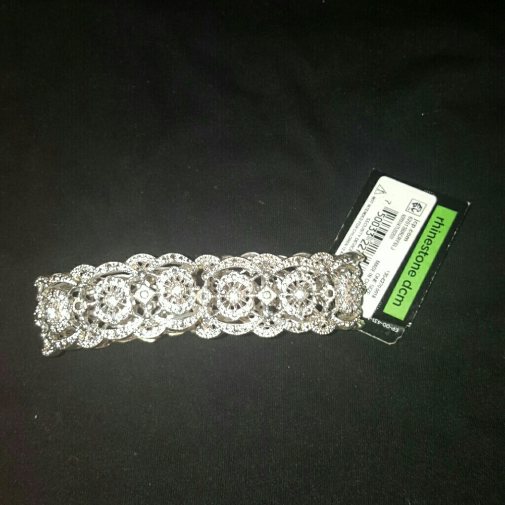 Rhinestone stretchable bracelet