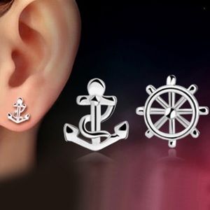 .925 sterling ship sailor anchor earrings