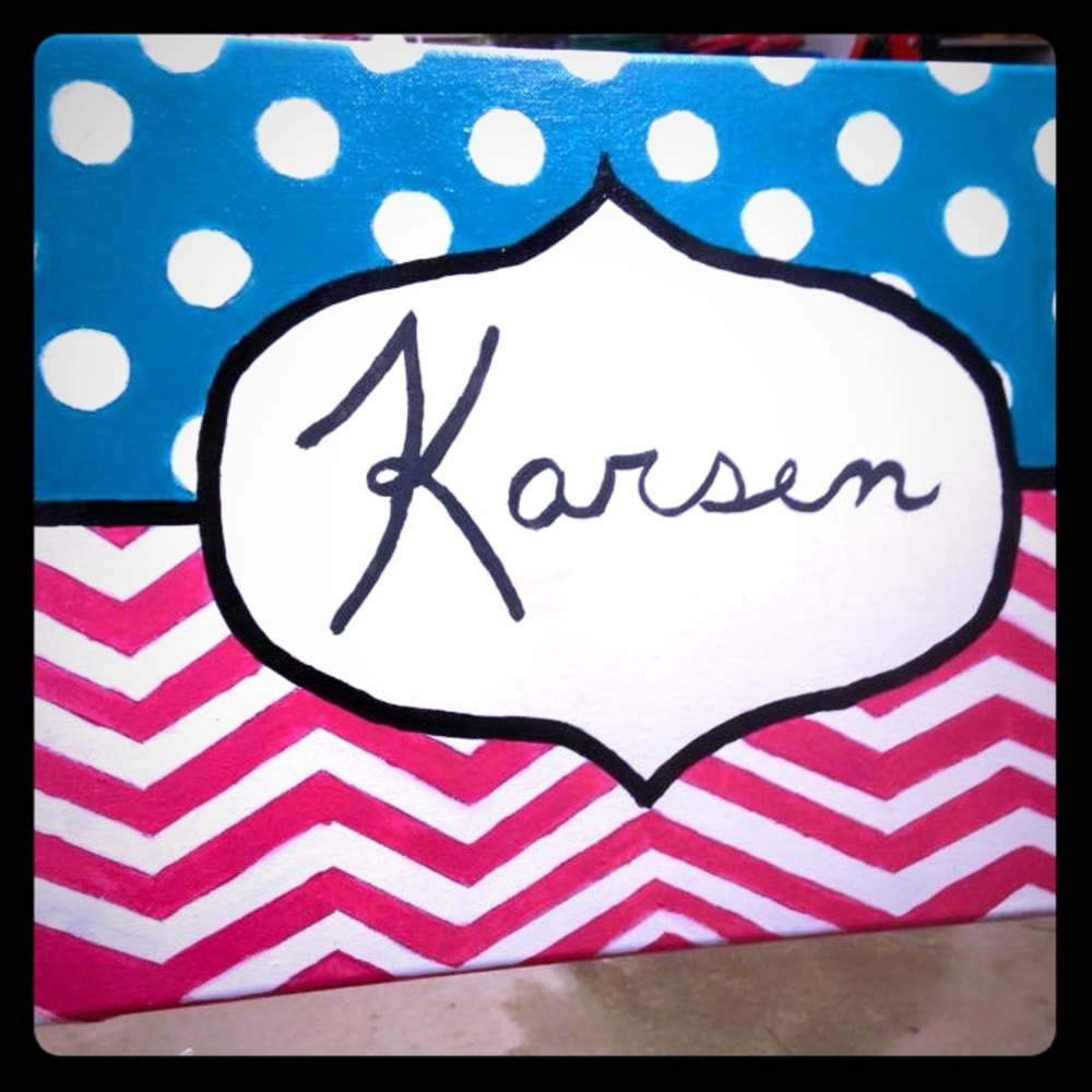 11x14 Painting, You Choose Color and Name!