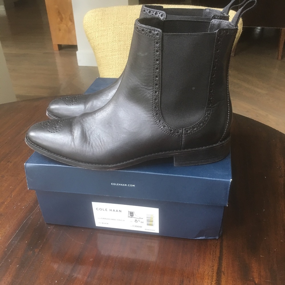 Leather Chelsea boots