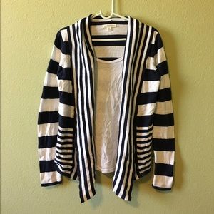 Striped cardigan