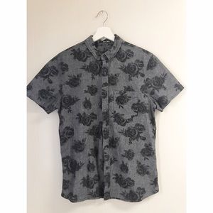 Dark chambray MENS button up