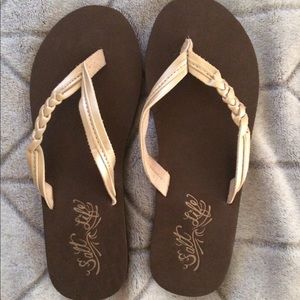 Gold salt life Sandals