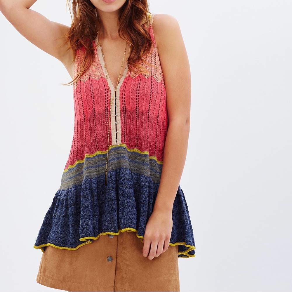 Free People Peplum Polo