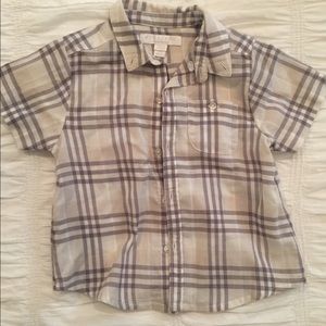 Burberry baby button down 18 M