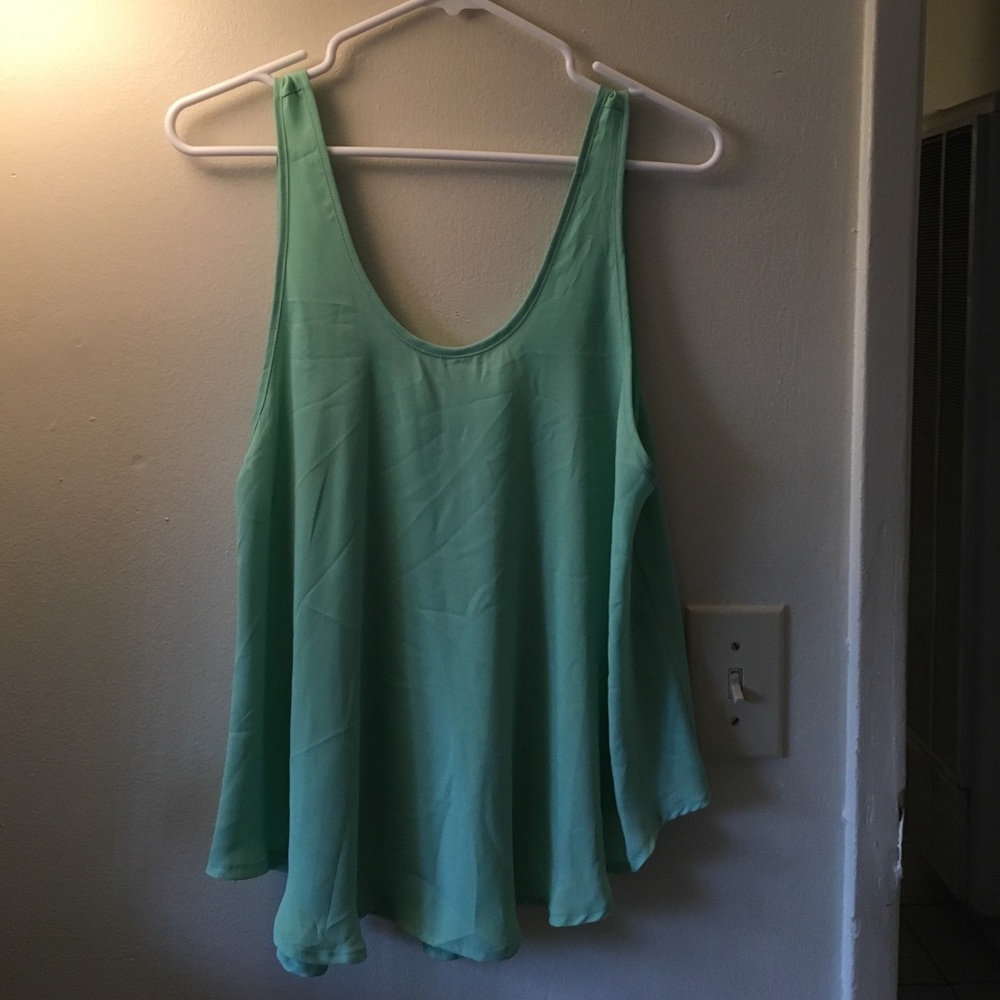 Mint green tank