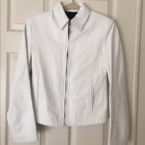 Michael Lawrence gorgeous white leather jacket, XS