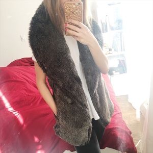 Club Monaco Fur Vest