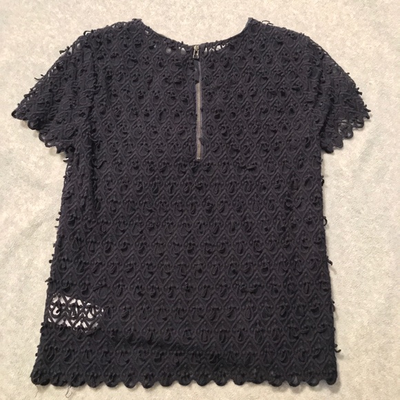 Banana Republic Blue Teardrop Lace Top - Picture 4 of 4