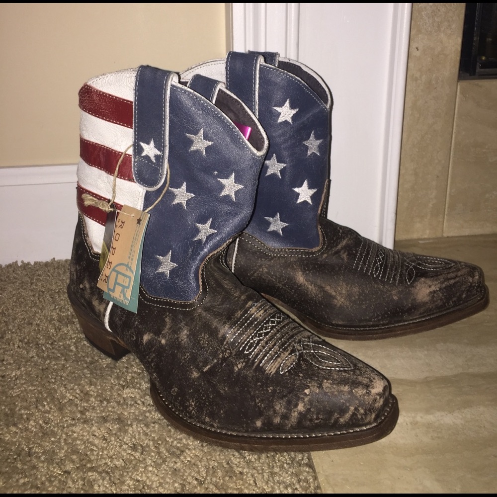 American Flag Booties