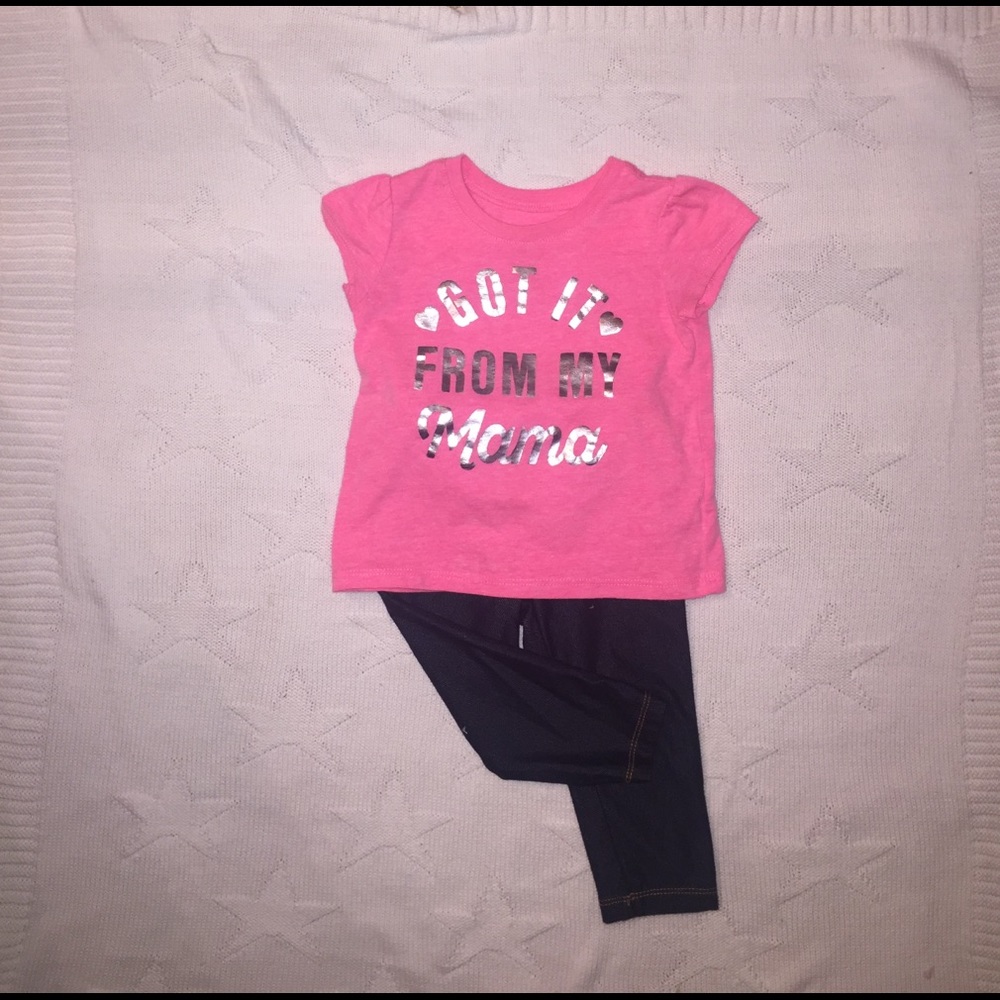 ❤️LIKE NEW❤️ Graphic Tee & Jeggings Set