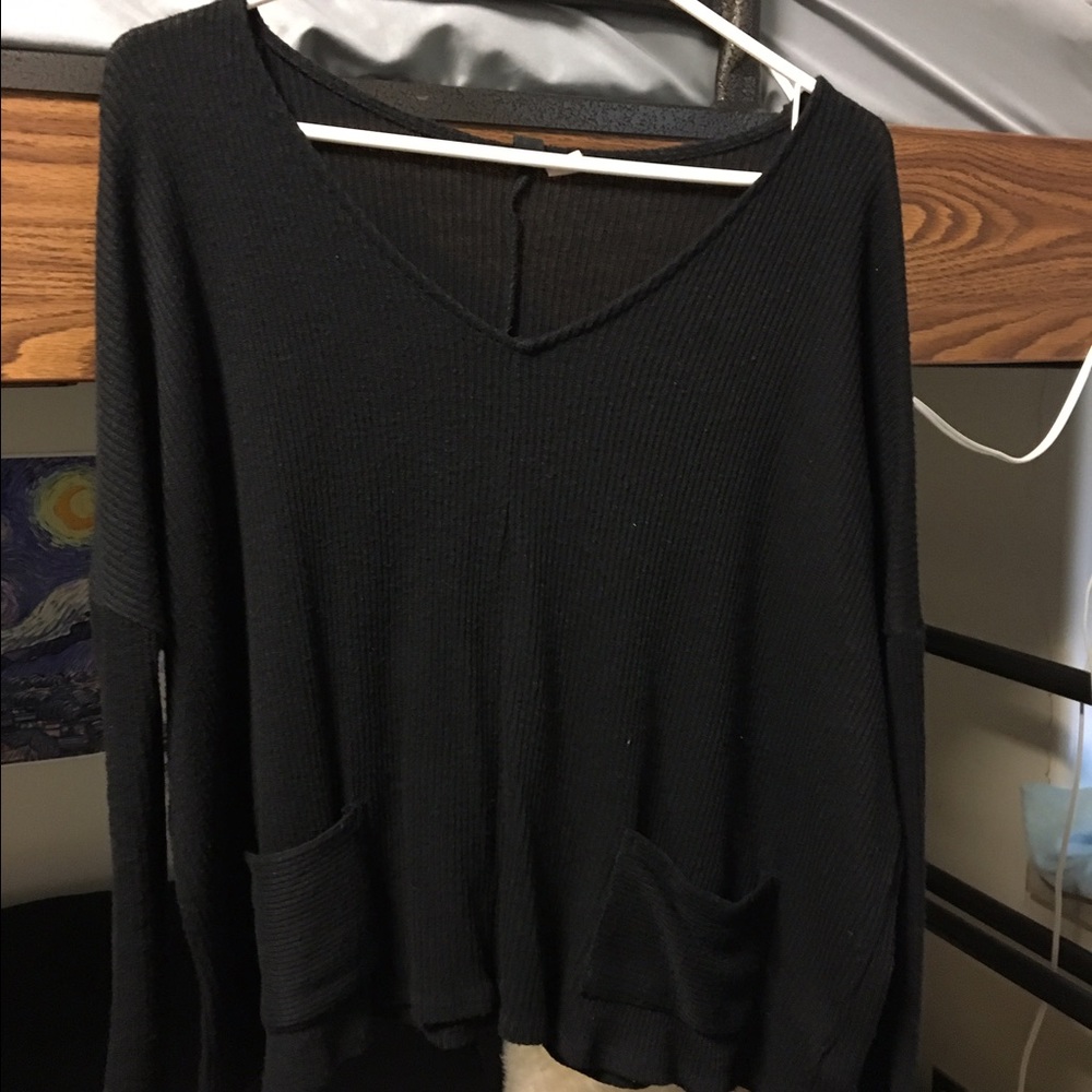 BDG Barely Worn Black Sweater