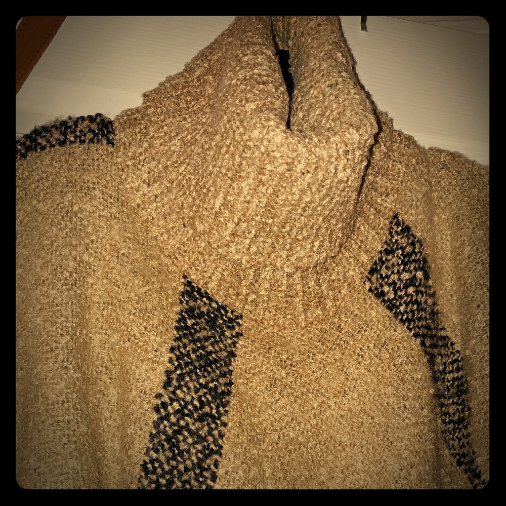Turtleneck Poncho sweater