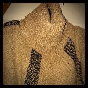 Turtleneck Poncho sweater