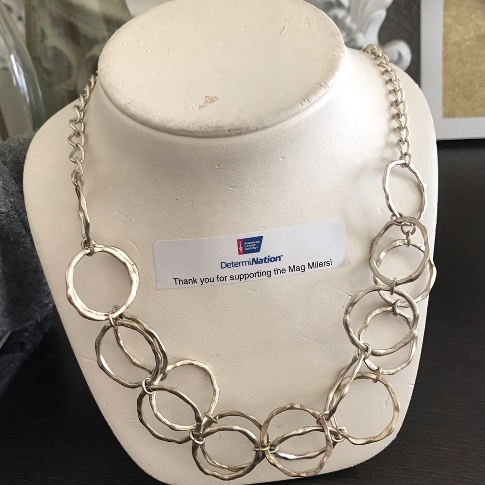 Simple, Silver Loops Necklace